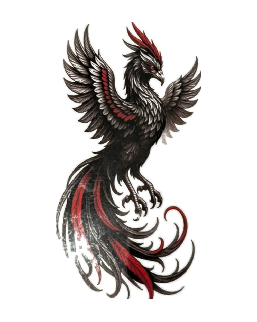 Crimson Phoenix tattoo