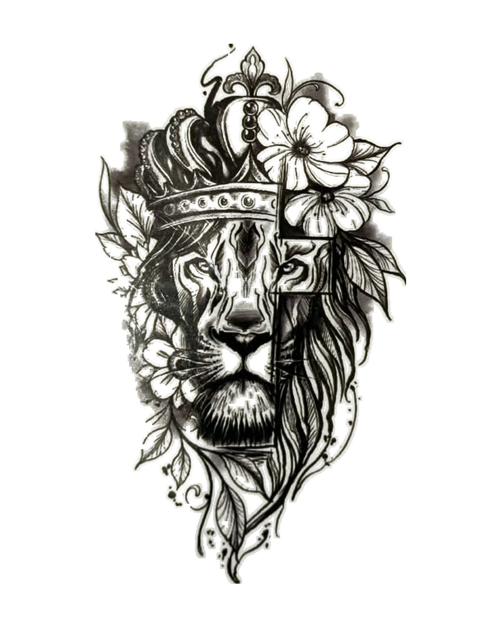 Crowned Lion tattoo